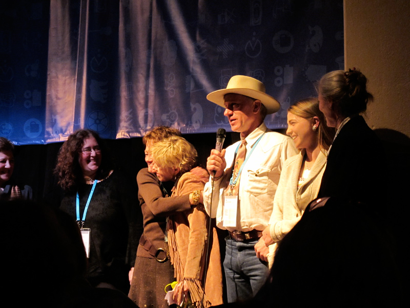Andrea Meditch, Julie Goldman, Betty Staley, Cindy Meehl, Buck Branaman, Reata Brannaman, Mary Brannaman