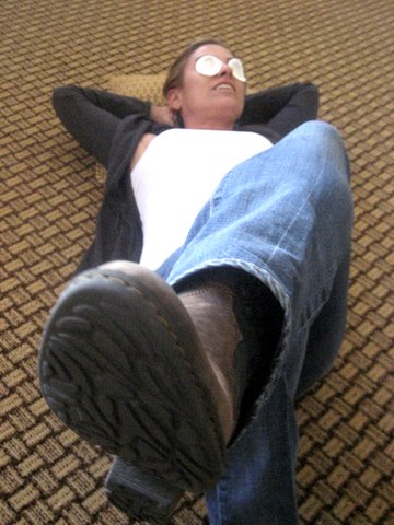 Tina resting up for awards ceremony