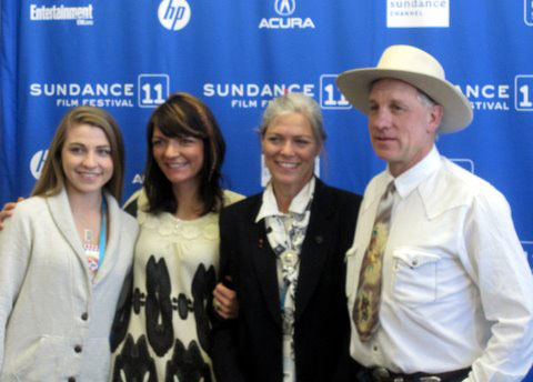 Mary and Buck Brannaman with daughters, Reata Brannaman and Lauren Swensen