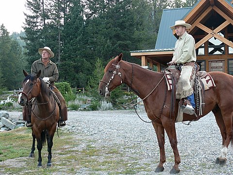 Buck and Shayne Jackson waiting for cue 