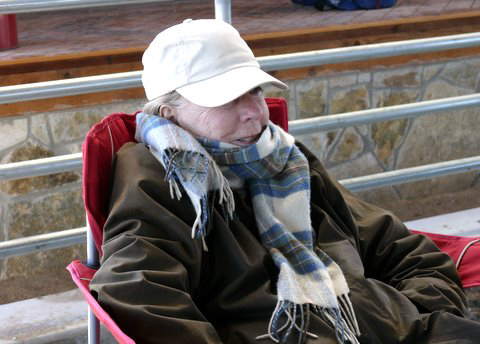 June Hughes Ainsworth watching Buck's demonstration 