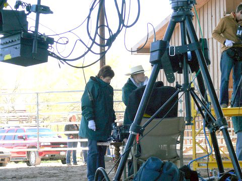 Filming colt demonstration