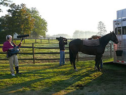 Don Hooper and Rob Rainey on location