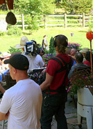 Filming cocktails at Shayne and Jo-Anne's patio 