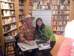 Buck signing books