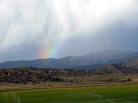 Rainbow in the mountains