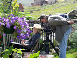 Cindy Meehl, Executive Producer & Charles Debold, Camera, interviewing Paige